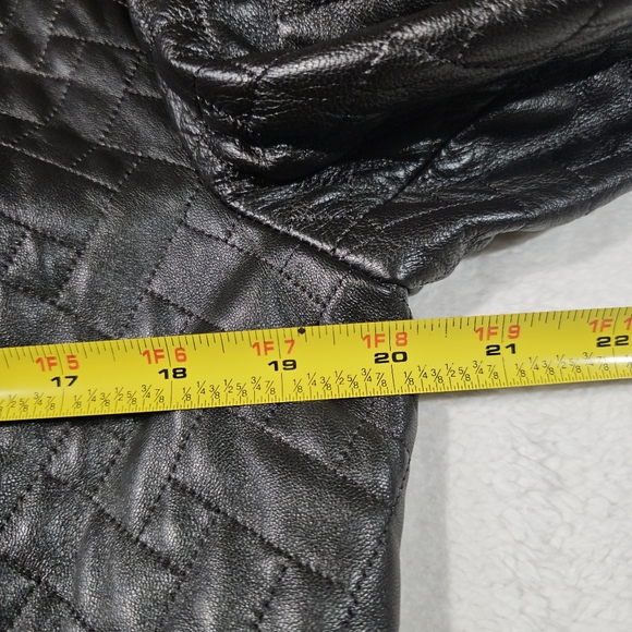 Vericci Genuine Leather Full Zip Leather Women's Jacket Black Size XL - Picture 15 of 16